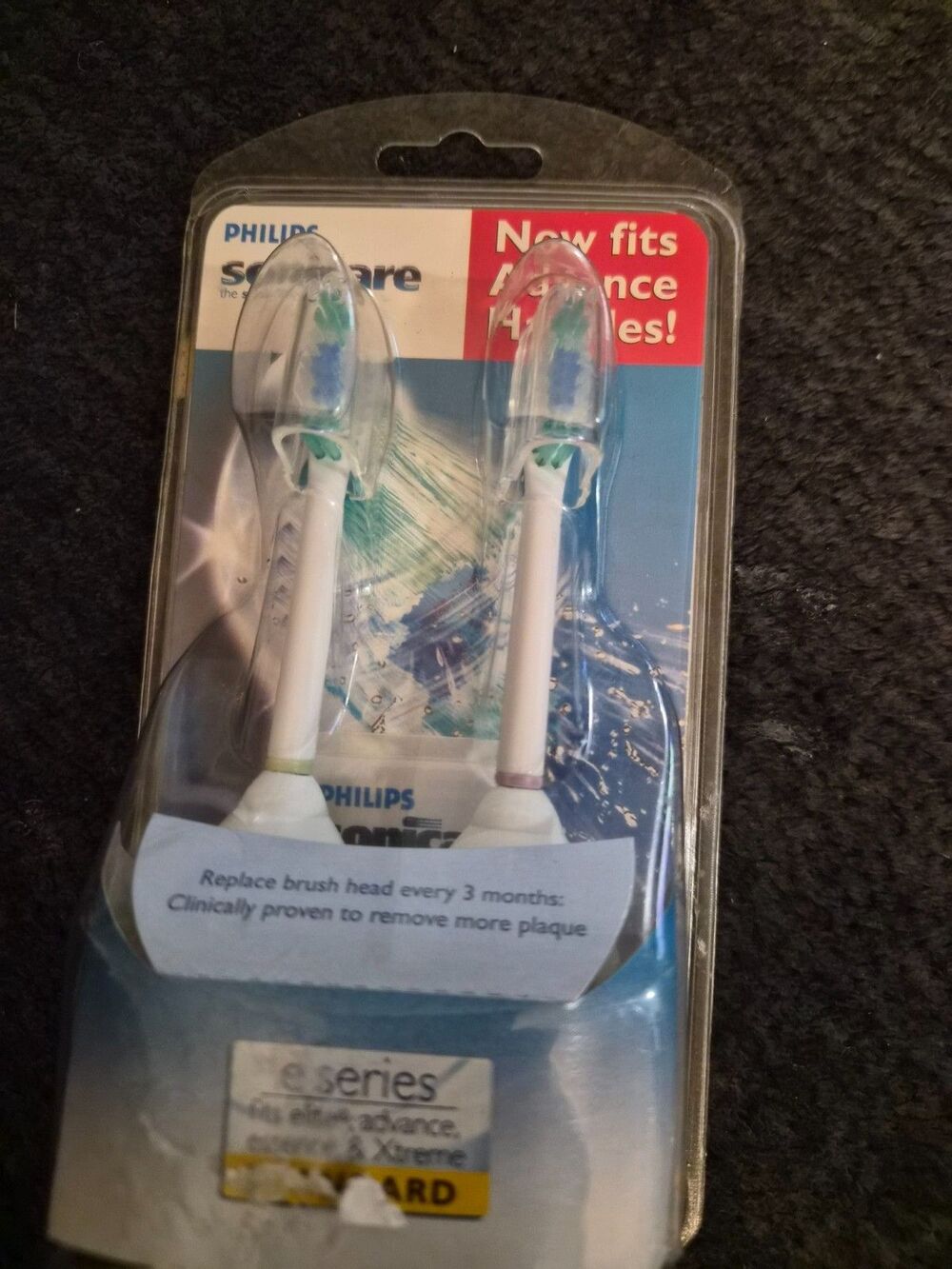 Philips Sonicare e series 2-pack Standard Brush Fits Advance NEW